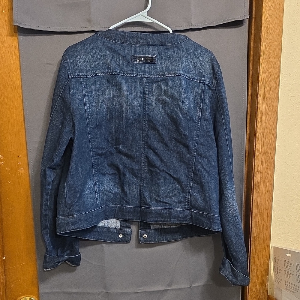 Bandolino Dark Blue Jean Jacket - Picture 5 of 5